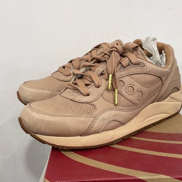 Huge Sale🎉🎉🎉 Saucony Men's G9 Shadow 6 Premium Veg Tan S70314-1 Size US 9 - Picture 2 of 4